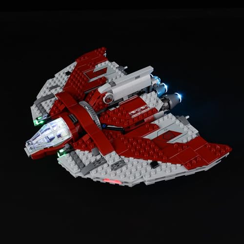 Kyglaring LED-Beleuchtungsset (kein Modell) - Kompatibel mit Lego-75362 Star Wars Ahsoka Tano's T-6 Jedi Shuttle Bauklötze Modell Set - Nur LEDs kein Brick Set(Classic Version) von Kyglaring