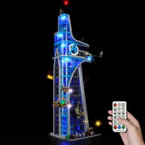Kyglaring LED-Beleuchtungsset (kein Modell) - Kompatibel mit Lego-76269 Marvel Avenger Tower Bauklötze Modell Set - Nur LEDs kein Brick Set(RC-Version) von Kyglaring