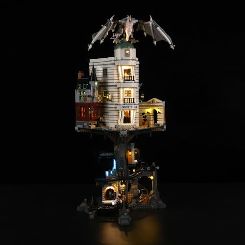 Kyglaring LED-Beleuchtungsset (kein Modell) - Kompatibel mit Lego-76417 Harry Potter Gringotts Wizard Bench Bauklötze Modell Set - Nur LEDs kein Brick Set(Classic Version) von Kyglaring