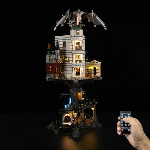 Kyglaring LED-Beleuchtungsset (kein Modell) - Kompatibel mit Lego-76417 Harry Potter Gringotts Wizard Bench Bauklötze Modell Set - Nur LEDs kein Brick Set(RC-Version) von Kyglaring