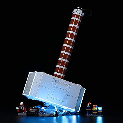 Kyglaring LED-Beleuchtungsset (ohne Modell) für Lego Thors Hammer Mjolnir 76209 Deluxe Modellbausatz - ohne Modellsatz (Classic Version) von Kyglaring