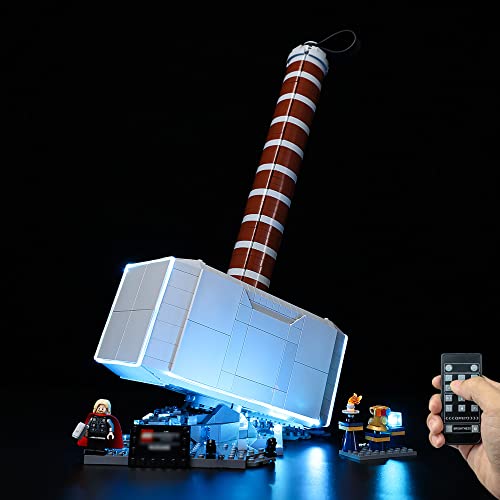 Kyglaring LED-Beleuchtungsset (ohne Modell) für Lego Thors Hammer Mjolnir 76209 Deluxe Modellbausatz - ohne Modellsatz (RC Version) von Kyglaring