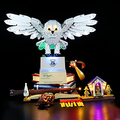 Kyglaring LED Beleuchtungsset Kompatibel mit Lego Harry Potter 76391 Hogwarts Icons - Sammleredition Bausatz - Das Modell ist Nicht enthalten (Klassische Version) von Kyglaring