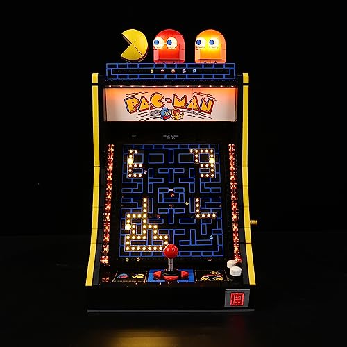 Kyglaring LED-Beleuchtungsset für Lego-10323 Icons PAC-Man Arcade-Baukästen - für Lego-Bauklötze Modell - Nicht im Lieferumfang enthalten Das Modell-Set (Classic Version) von Kyglaring