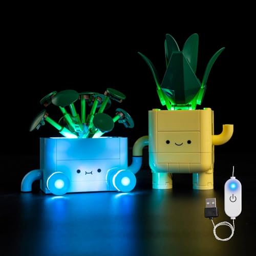 Kyglaring LED Beleuchtungsset für Lego 10349 Botanicals Happy Plants – Dauerlicht-Kit kompatibel mit Disney Bauspielzeug – Dekorative Beleuchtung für Sammler (Ohne Steine) von Kyglaring