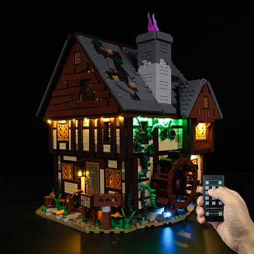 Kyglaring LED-Beleuchtungsset für Lego-21341 Ideen Disney Hokus Pokus: Das Haus der Sanderson-Schwestern - für Lego-Bauklötze Modell - Nicht im Lieferumfang enthalten Das Modell-Set (RC-Version) von Kyglaring