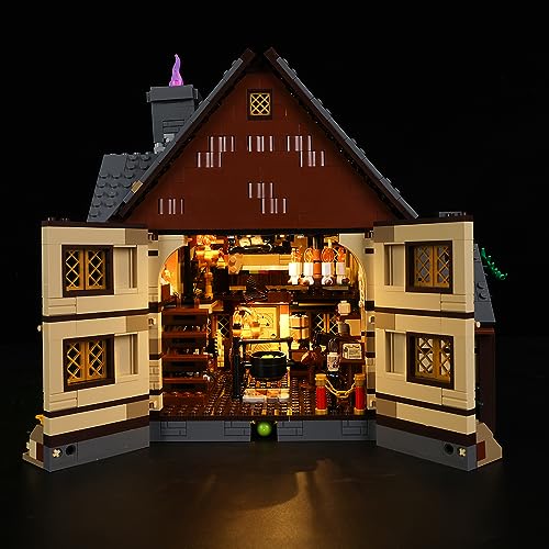 Kyglaring LED-Beleuchtungsset für Lego-21341 Ideen Disney Hokus Pokus: Das Haus der Sanderson-Schwestern - für Lego-Bauklötze Modell - nicht im Lieferumfang enthalten Das Modell-Set (RC-Sound Version) von Kyglaring