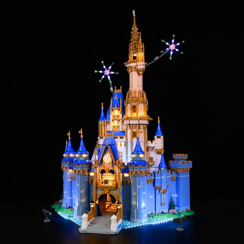 Kyglaring LED-Beleuchtungsset für Lego-43222 Disney-Schlossbaukasten - für Lego-Bauklötze Modell - Nicht im Lieferumfang enthalten Das Modellset (Classic Version) von Kyglaring