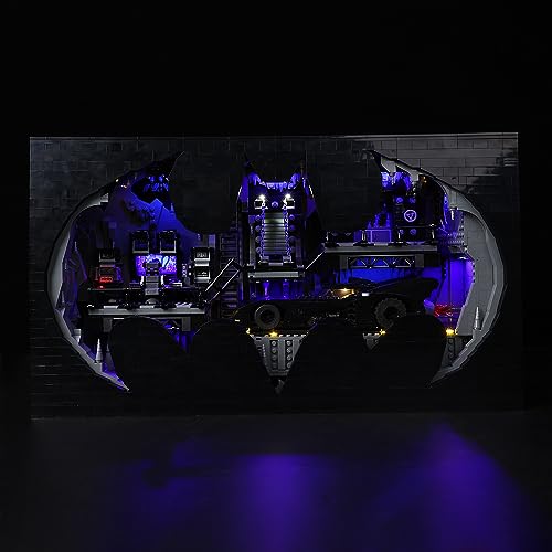 Kyglaring LED-Beleuchtungsset für Lego-76252 Batcave Shadow Box Baukästen - für Lego-Bauklötze Modell - Nicht im Lieferumfang enthalten Das Modellset (Classic Version) von Kyglaring