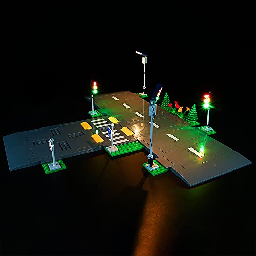 Kyglaring LED Beleuchtungsset für Lego City Straßenplatten und Lichter Set Kompatibel mit Lego 60304 Baukasten - Das Modell ist Nicht enthalten (Classic Version) von Kyglaring