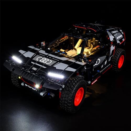Kyglaring LED Beleuchtungsset für Lego Technic Audi RS Q E-Tron Advanced Baukasten. Das Beleuchtungsset. Kompatibel mit Lego 42160 (Klassische Version) von Kyglaring