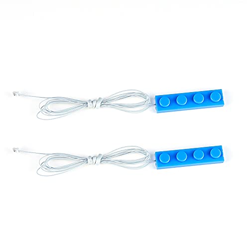 Kyglaring LED-Beleuchtungszubehör - MINI Brick Strip Lights - Zum Selberbauen Ihrer Bausteine - Packung 2 (eisblau) von Kyglaring