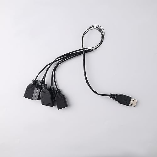 Kyglaring LED-Beleuchtungszubehör - USB HUB Kabel - Zum Selberbauen Ihrer Bausteine - Packung 1 (5 in 1) von Kyglaring