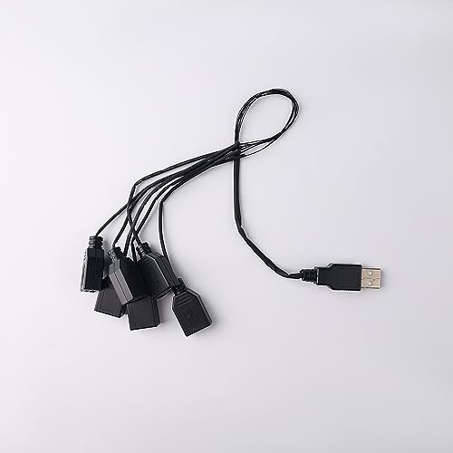 Kyglaring LED-Beleuchtungszubehör - USB HUB Kabel - Zum Selberbauen Ihrer Bausteine - Packung 1 (6 in 1) von Kyglaring