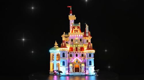 Kyglaring LED Licht Kit für Lego 43263 Schönheit und das Biest Schloss, Licht Set nur (Keine Lego Blöcke) von Kyglaring
