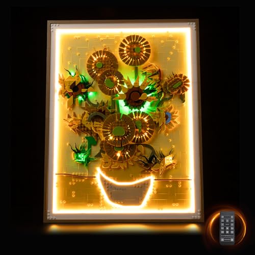 Kyglaring LED Licht Set für Lego 31215 Vincent Van Gogh – Sonnenblumen, Nur Lichter Set, Licht Beleuchtung Set Compatible, Einstellbares Licht (Nur LED-Lichter) von Kyglaring