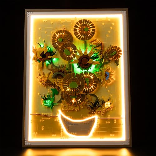 Kyglaring LED Licht Set für Lego 31215 Vincent Van Gogh – Sonnenblumen, Nur Lichter Set, Licht Beleuchtung Set Compatible (Nur LED-Lichter) von Kyglaring