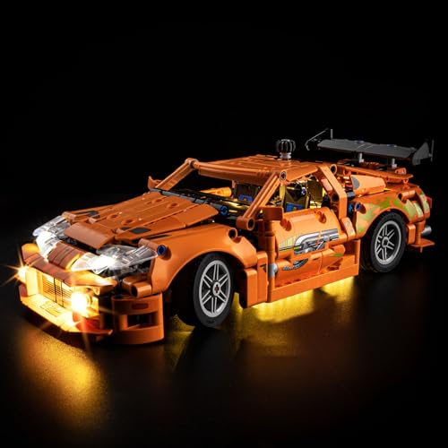 Kyglaring LED Licht Set für Lego 42204 Technic Fast and Furious Toyota Supra MK4 – Kompatibles Lichterset mit Einfacher Installation, Einstellbares Licht, Ohne 42204 Modell (Nur LED-Lichter) von Kyglaring