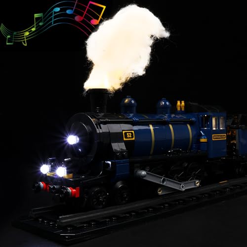 Kyglaring LED Licht für Lego Train Sätze Bauklötze,Orient Express Train Beleuchtungsset Kompatibel mit Lego 21344 - No Lego Modell(Sound Version) von Kyglaring