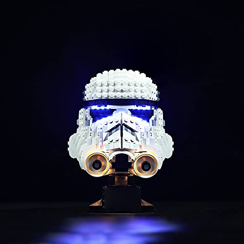 Kyglaring LED Licht Set Kompatibel mit Lego Star Wars Stormtrooper Helm Bausatz LED-Beleuchtungsset für 75276 - Das Bausteinmodell nicht enthalten (klassische Version) von Kyglaring