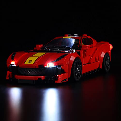 Kyglaring LED Lighting Kit (No Model) Designed for Lego Ferrari 812 Competizione 76914 Race Car Model Building kit - Without Lego Set (Classic Version) von Kyglaring