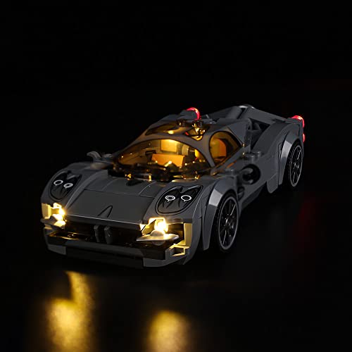 Kyglaring LED Lighting Kit (No Model) Designed for Lego Pagani Utopia 76915 Race Car Model Building kit - Without Lego Set (Classic Version) von Kyglaring