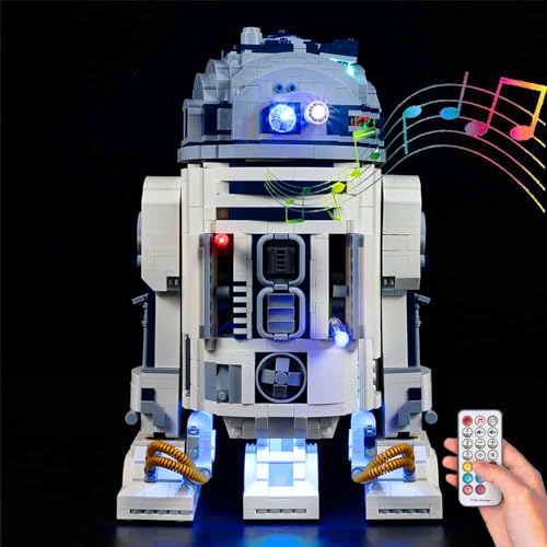 Kyglaring Led Beleuchtungsset für Star Wars: R2-D2 - Lichtsets kompatibel mit Lego 75308 Baukasten- Nicht enthalten ist das Lego Set (RC Sound Version) von Kyglaring
