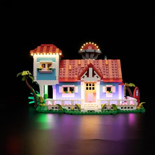 Kyglaring Led Light Kit für Lego 43268 Lilo und Stitch Beach House, nur Licht Set (Keine Blöcke) von Kyglaring