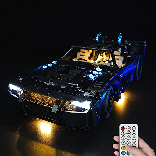 Kyglaring Nur LED Beleuchtungsset Lights Set Kompatibel mit Lego Technic The Batman - Batmobile 42127 Bausatz - Ohne Lego Set (RC Version) von Kyglaring