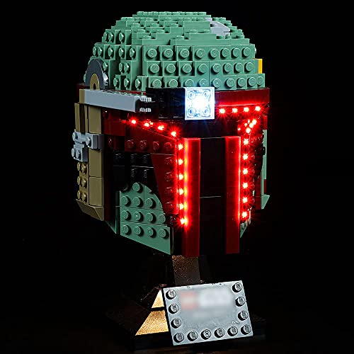 LED Beleuchtungsset für LEGO 75277 Star Wars Boba Fett Helmet Display Building Set - Das Modell ist nicht im Lieferumfang enthalten - klassische Version von Kyglaring