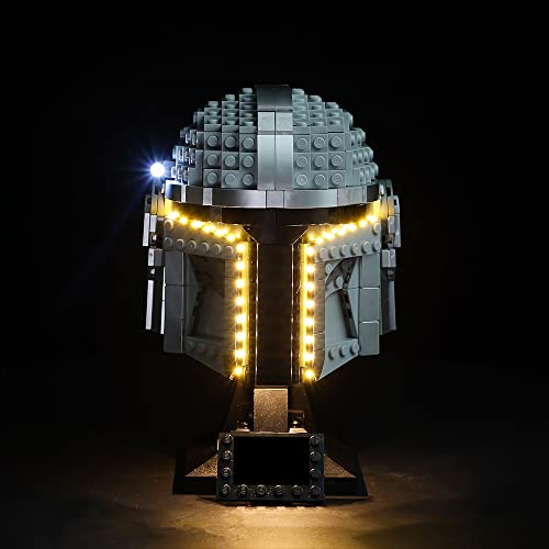 Kyglaring Nur LED-Beleuchtungsset Lights Set Designed for Lego Star Wars Der Mandalorianer Helm 75328 Building Model Kit - Ohne Lego Set (Classic Version) von Kyglaring