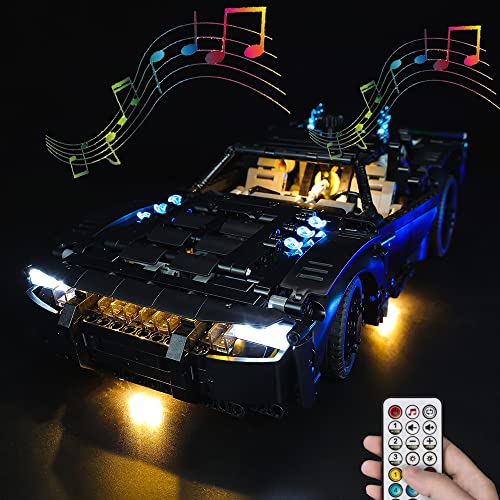 Kyglaring Nur LED Beleuchtungsset Lights Set Kompatibel mit Lego Technic The Batman - Batmobile 42127 Bausatz - Ohne Lego Set (RC Sound Version) von Kyglaring