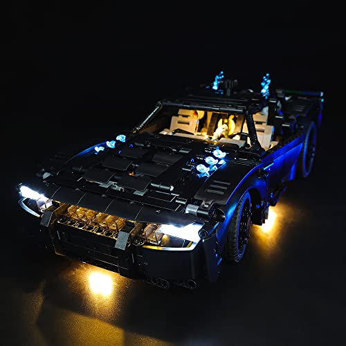 Kyglaring ONLY LED Beleuchtungsset Leuchten Set Kompatibel mit Lego Technic The Batman - Batmobile 42127 Bauset - Ohne Lego Set (Classic Version) von Kyglaring
