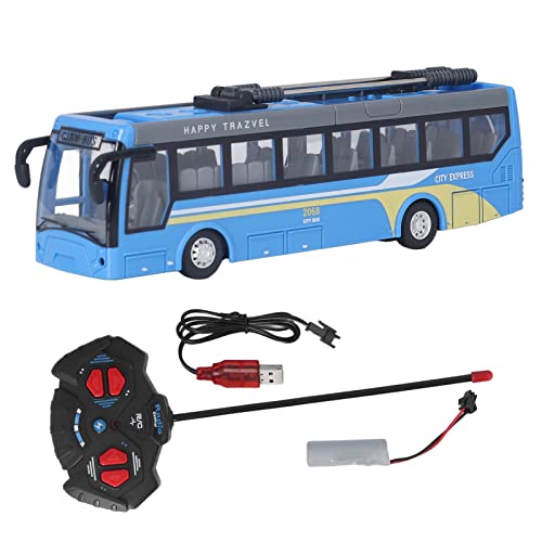 Bus-Spielzeug, Doppeldecker-Bus-Spielzeug, Ferngesteuerter Bus, Hohe Simulation, Alle Richtungen, die Wiederaufladbaren RC-Schulbus für Kinder Fahren(Blau) von Kylewo