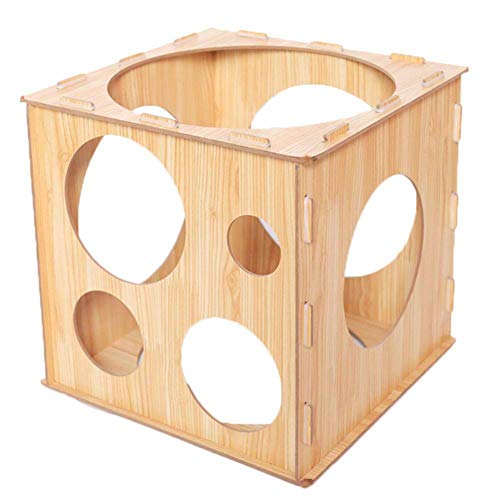 Kylewo Ballon Messwerkzeug Ballon Sizer Box Falten Holzwürfel Ballon Ring Messgerät Geliefert Box, 5 cm ~ 25,5 cm von Kylewo