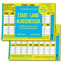 PEGASUS SPIELE KYL43030 Kylskapspoesi AB Spielblock Stadt-Land-Klugscheisser – Klugscheisser Original Edition von Kylskapspoesi
