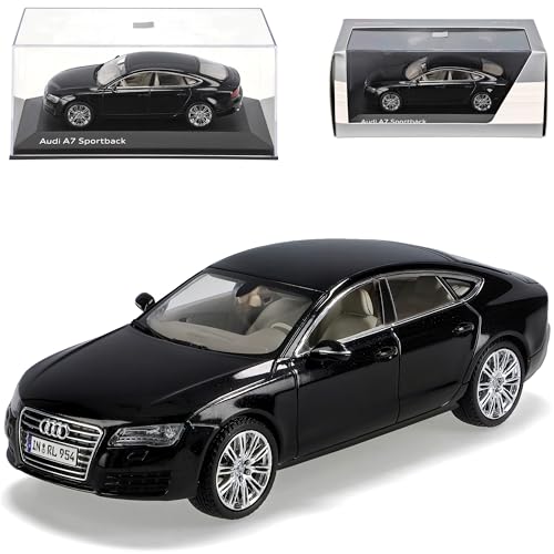 Kyosho A-U-D-I A7 A 7 Sportback Phantom Schwarz Phantomschwarz 1/43 Modellauto Modell Auto von Kyosho