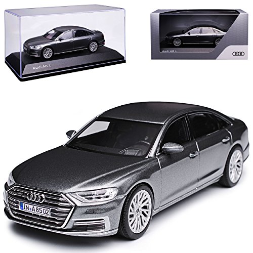 Kyosho A-U-D-I A8 D5 4N Limousine Monsun Grau Ab 2017 1/43 i-Scale Modell Auto mit individiuellem Wunschkennzeichen Kyosho A-U-D-I A8 D5 4N Limousine Monsun Grau Ab 2017 1/43 i-Scale Modell Auto mit individiuellem Wunschkennzeichen von Kyosho