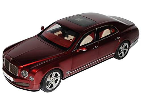 Kyosho Bentley Mulsanne Speed Dunkel Rot Ab 2009 Ab Facelift 2014 8910NX 1/18 Modell Auto von Kyosho