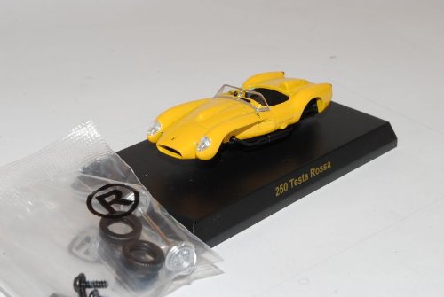 Kyosho Ferrari 250 Testa Rossa Cabrio Gelb 1957-1961 Bausatz Kit 1/64 Sonderangebot Modell Auto mit individiuellem Wunschkennzeichen von Kyosho