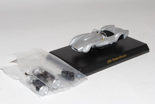 Kyosho Ferrari 250 Testa Rossa Cabrio Silber 1957-1961 Bausatz Kit 1/64 Sonderangebot Modell Auto von Kyosho