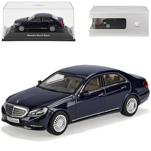 Kyosho Mercedes-Benz E-Klasse Limousine Cavansit Blau W212 Ab Facelift 2013 1/43 Modell Auto mit individiuellem Wunschkennzeichen von Kyosho