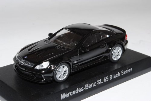 Kyosho Mercedes-Benz SL65 AMG Black Series Ab 2009 Schwarz R230 1/64 Sonderangebot Modell Auto mit individiuellem Wunschkennzeichen von Kyosho