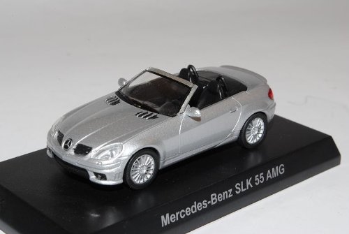 Kyosho Mercedes-Benz SLK 55 AMG Cabrio Silber R171 2004-2011 1/64 Sonderangebot Modell Auto mit individiuellem Wunschkennzeichen von Kyosho