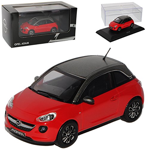 Kyosho Opel Adam 3 Türer Rot mit Silber Ab 2012 1/43 i-Scale Modell Auto mit individiuellem Wunschkennzeichen von Kyosho