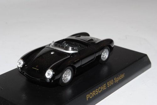 Kyosho Porsche 550 Spider Cabrio Schwarz 1953-1957 1/64 Sonderangebot Modell Auto von Kyosho