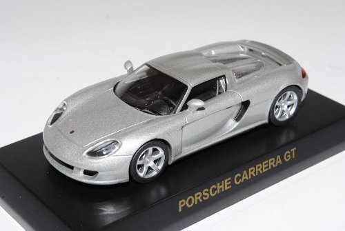 Kyosho Porsche Carrera GT Coupe Silber 2003-2006 1/64 Sonderangebot Modell Auto mit individiuellem Wunschkennzeichen von Kyosho