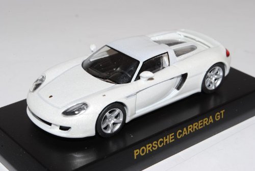Kyosho Porsche Carrera GT Coupe Weiss 2003-2006 1/64 Sonderangebot Modell Auto mit individiuellem Wunschkennzeichen von Kyosho