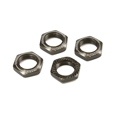 Kyosho Radmuttern für Cannelen 1:8, Gun Metall, 4 Stück Kyosho Radmuttern für Cannelen 1:8, Gun Metall, 4 Stück von Kyosho