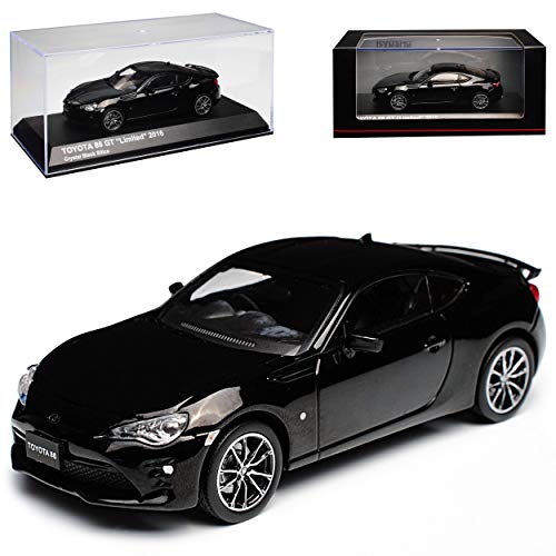 Kyosho T*o*y*o*t*a GT86 86 Kristall Schwarz Metallic Ab 2012 Ab Facelift 2016 1/43 Modell Auto mit individiuellem Wunschkennzeichen von Kyosho